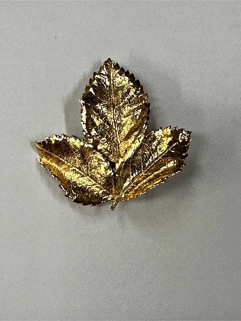 Gold Leaf Brooch Like New